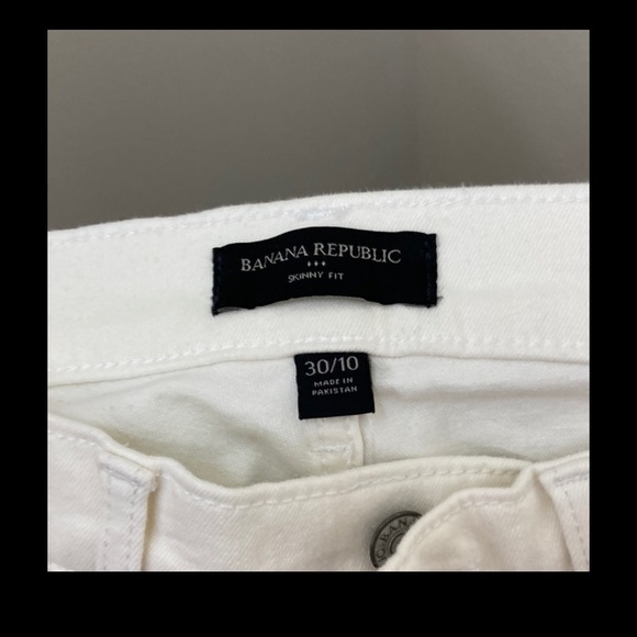 Banana Republic white jeans size 30 - Picture 2 of 5